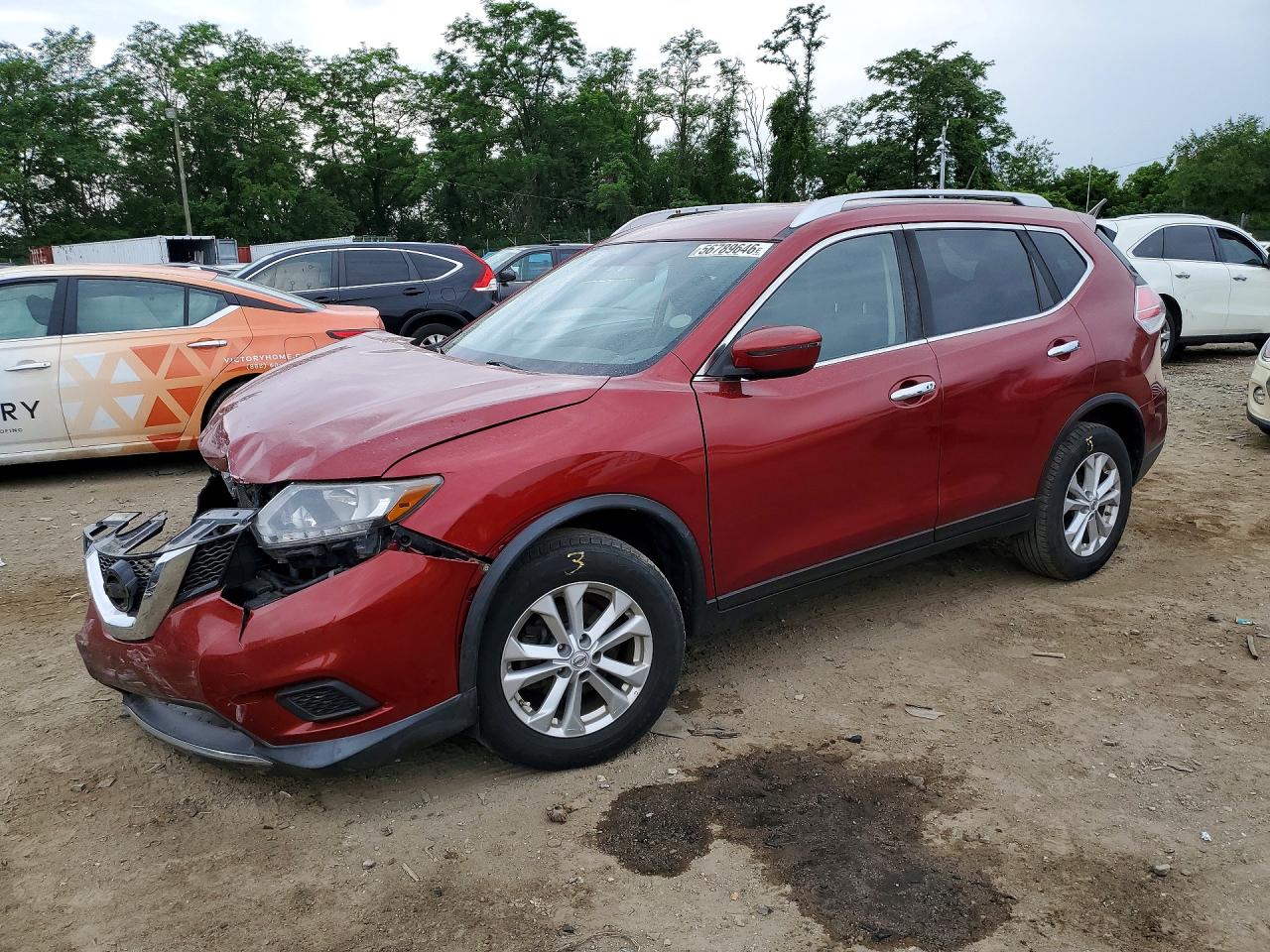 2016 NISSAN ROGUE SV | KNMAT2MVXGP619025 | UPCARS