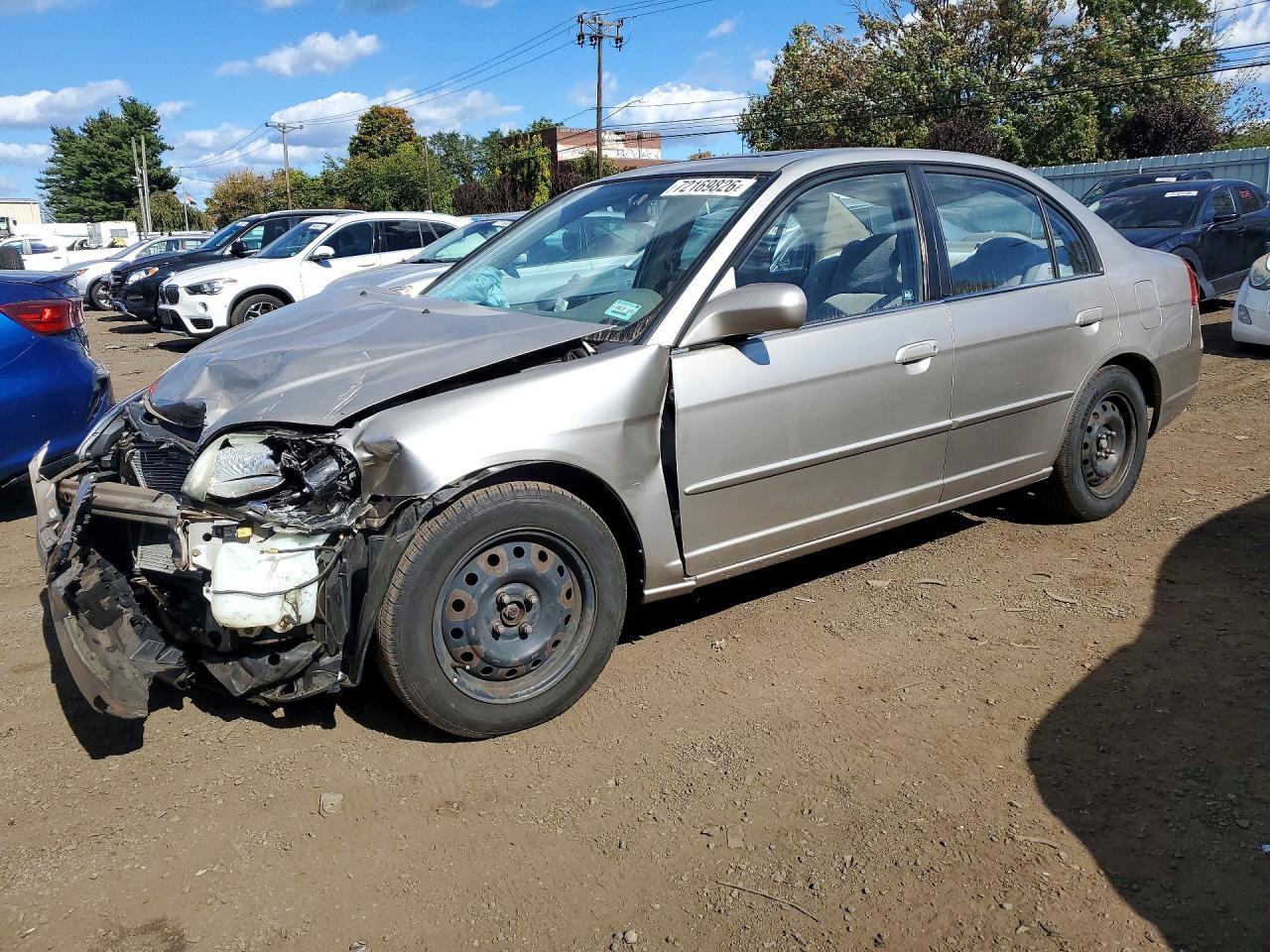 2002 HONDA CIVIC EX | 1HGES26742L050743 | UPCARS