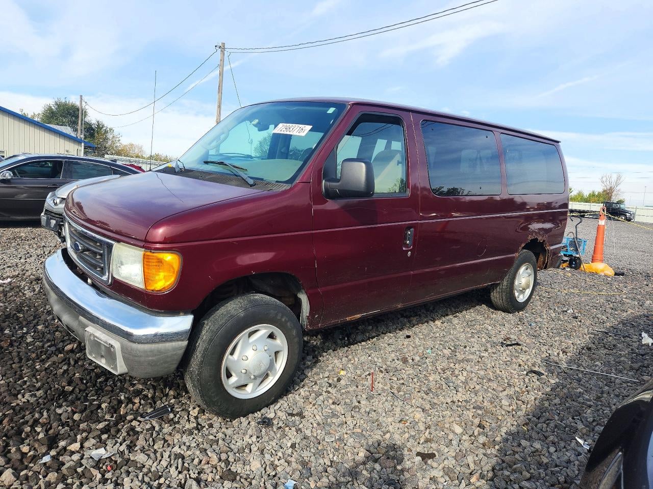 2007 FORD ECONOLIN E350 SUPER DUTY WAGON | 1FBNE31L97DA89544 | UPCARS