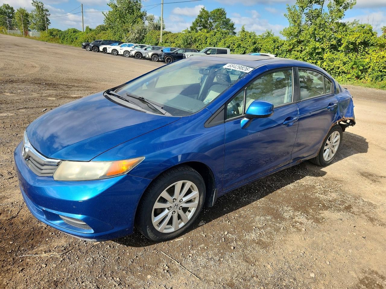 2012 HONDA CIVIC LX | 2HGFB2F59CH038377 | UPCARS