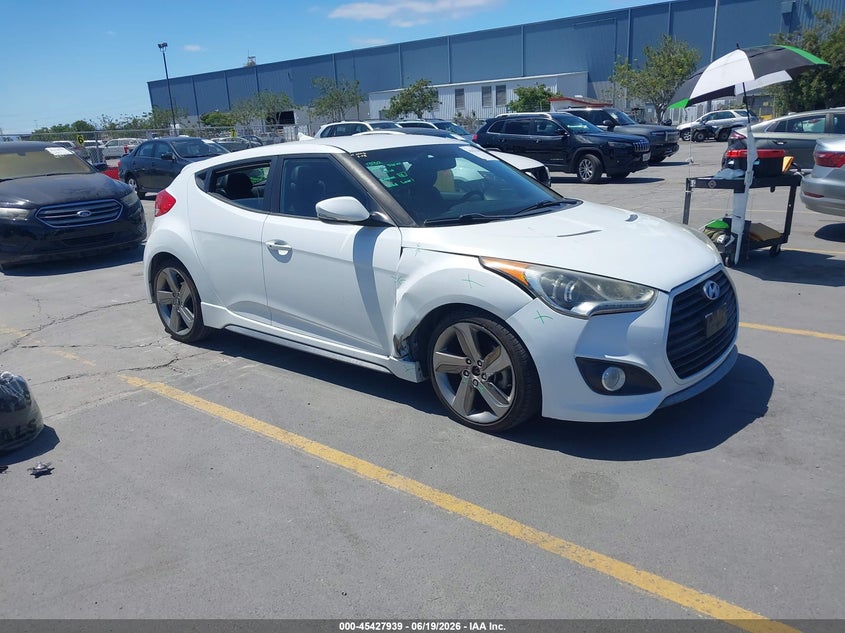 2013 HYUNDAI VELOSTER TURBO W/BLACK | KMHTC6AE6DU139755 | UPCARS