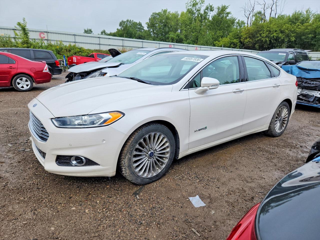 2014 FORD FUSION TITANIUM HEV | 3FA6P0RU9ER210458 | UPCARS