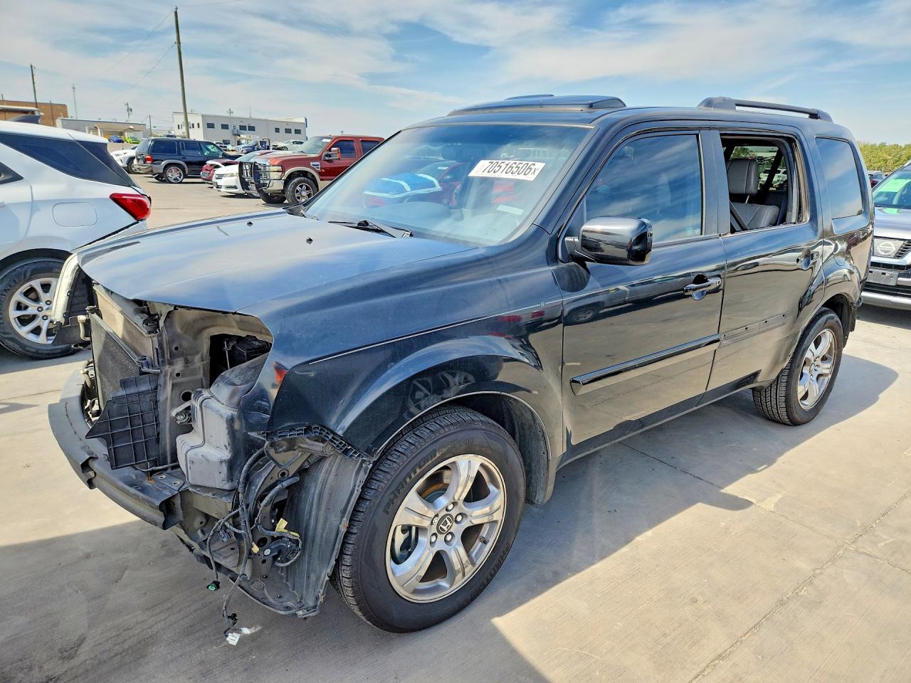 2012 HONDA PILOT EXL | 5FNYF3H51CB013607 | UPCARS