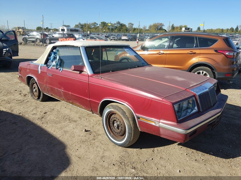 1985 CHRYSLER LEBARON | 1C3BC55D8FG170457 | UPCARS