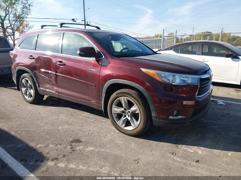2016 TOYOTA HIGHLANDER HYBRID LIMITED PLATINUM | 5TDDCRFH2GS014161 | UPCARS
