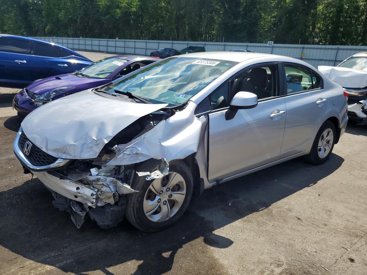 2013 HONDA CIVIC LX | 19XFB2F58DE250196 | UPCARS