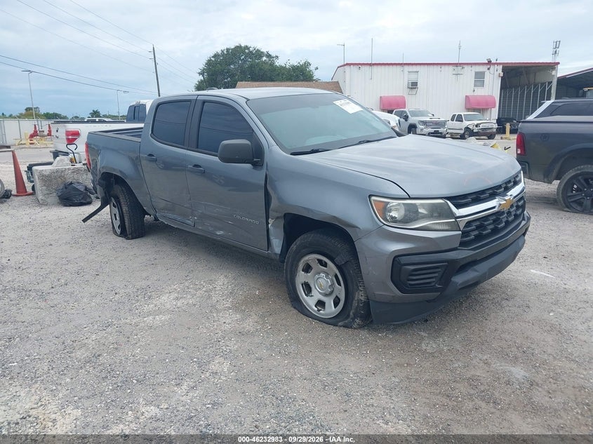 2021 CHEVROLET COLORADO 2WD  SHORT BOX WT | 1GCGSBEN3M1200931 | UPCARS