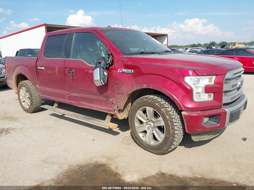 2015 FORD F-150 PLATINUM | 1FTEW1EFXFFB47486 | UPCARS