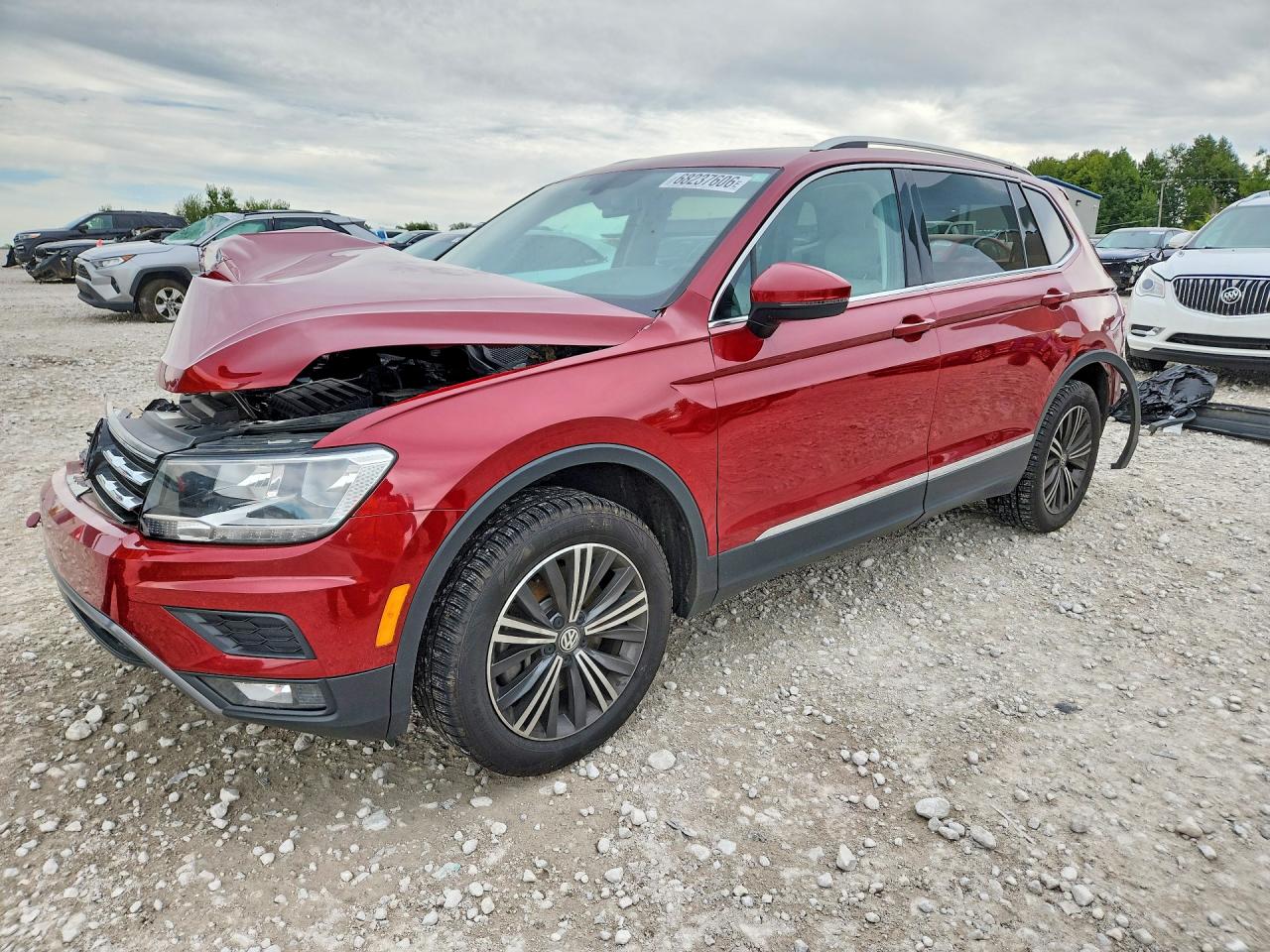 2018 VOLKSWAGEN TIGUAN SE | 3VV2B7AX7JM014761 | UPCARS