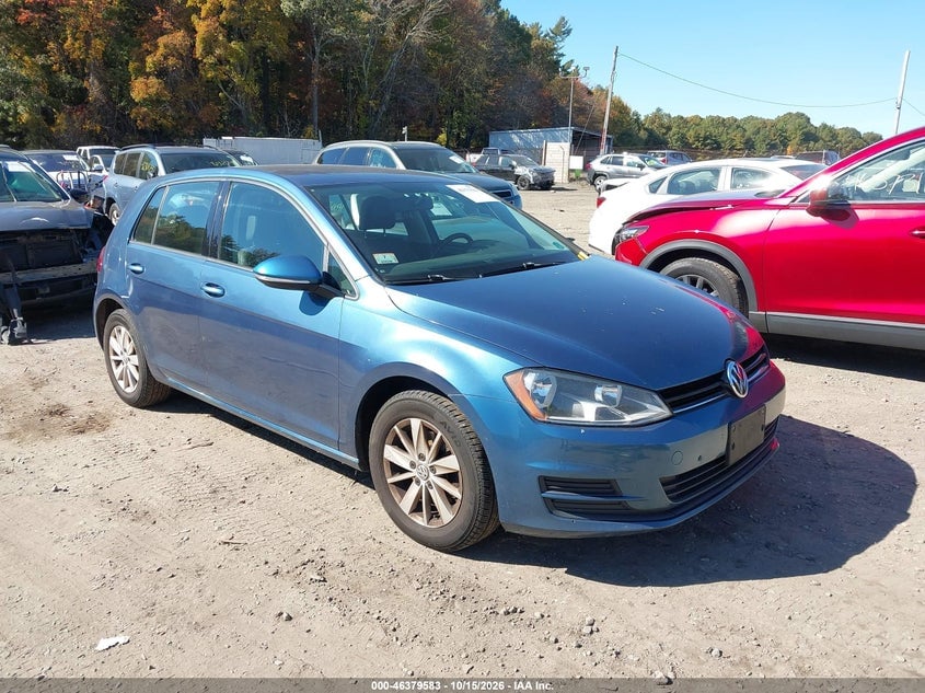 2015 VOLKSWAGEN GOLF TSI S 4-DOOR | 3VW217AUXFM019660 | UPCARS