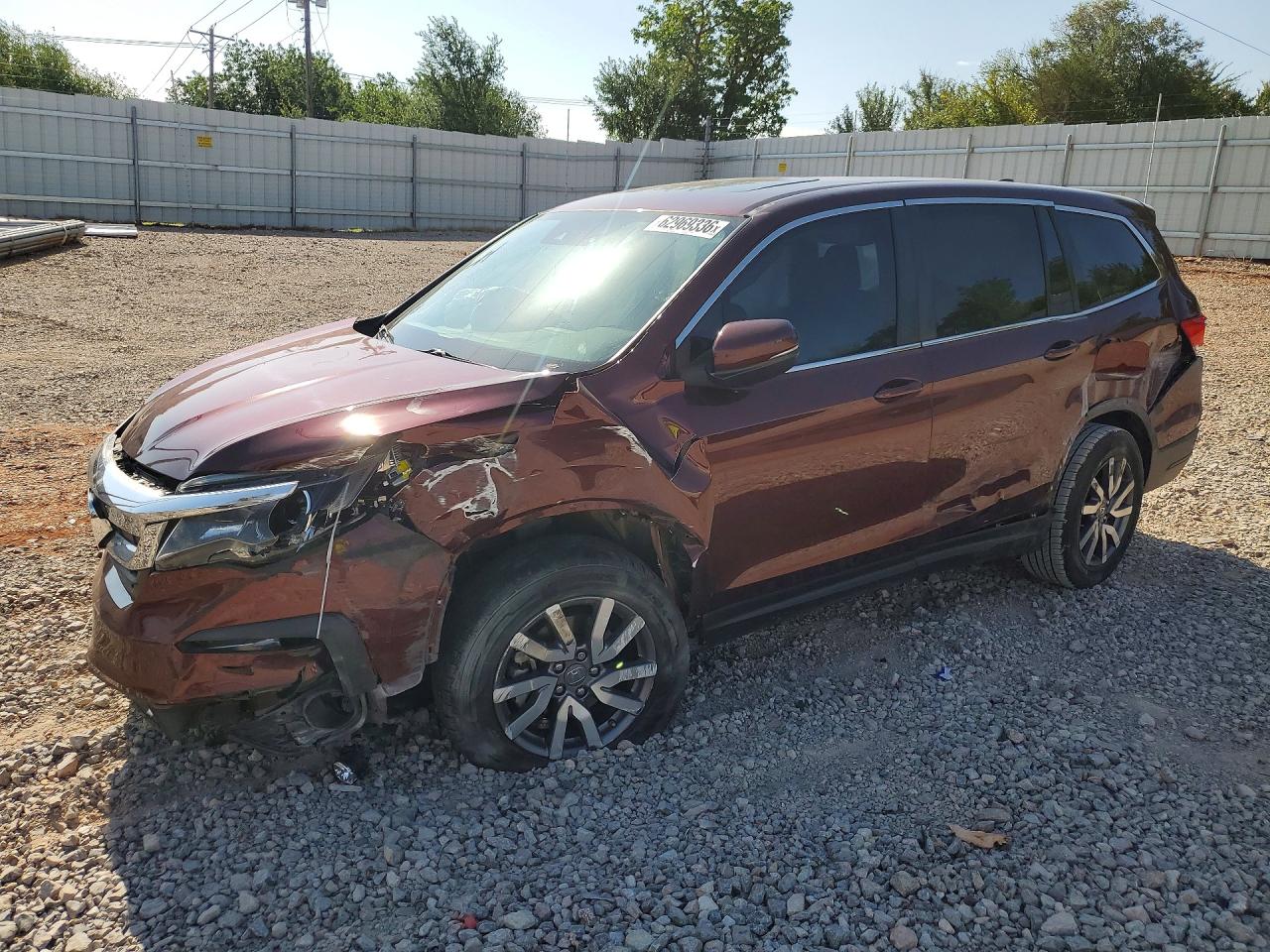 2021 HONDA PILOT EXL | 5FNYF5H59MB031169 | UPCARS