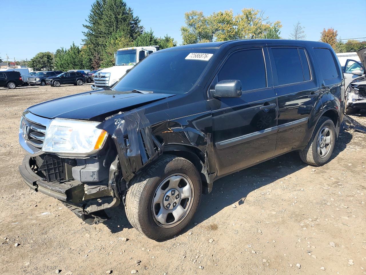 2014 HONDA PILOT LX | 5FNYF3H22EB017321 | UPCARS