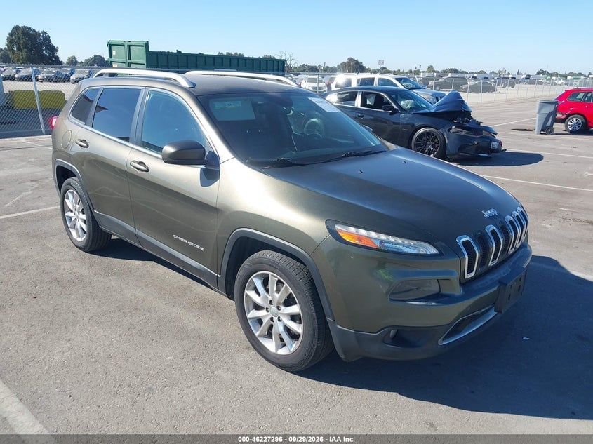 2015 JEEP CHEROKEE LIMITED | 1C4PJMDB1FW772897 | UPCARS