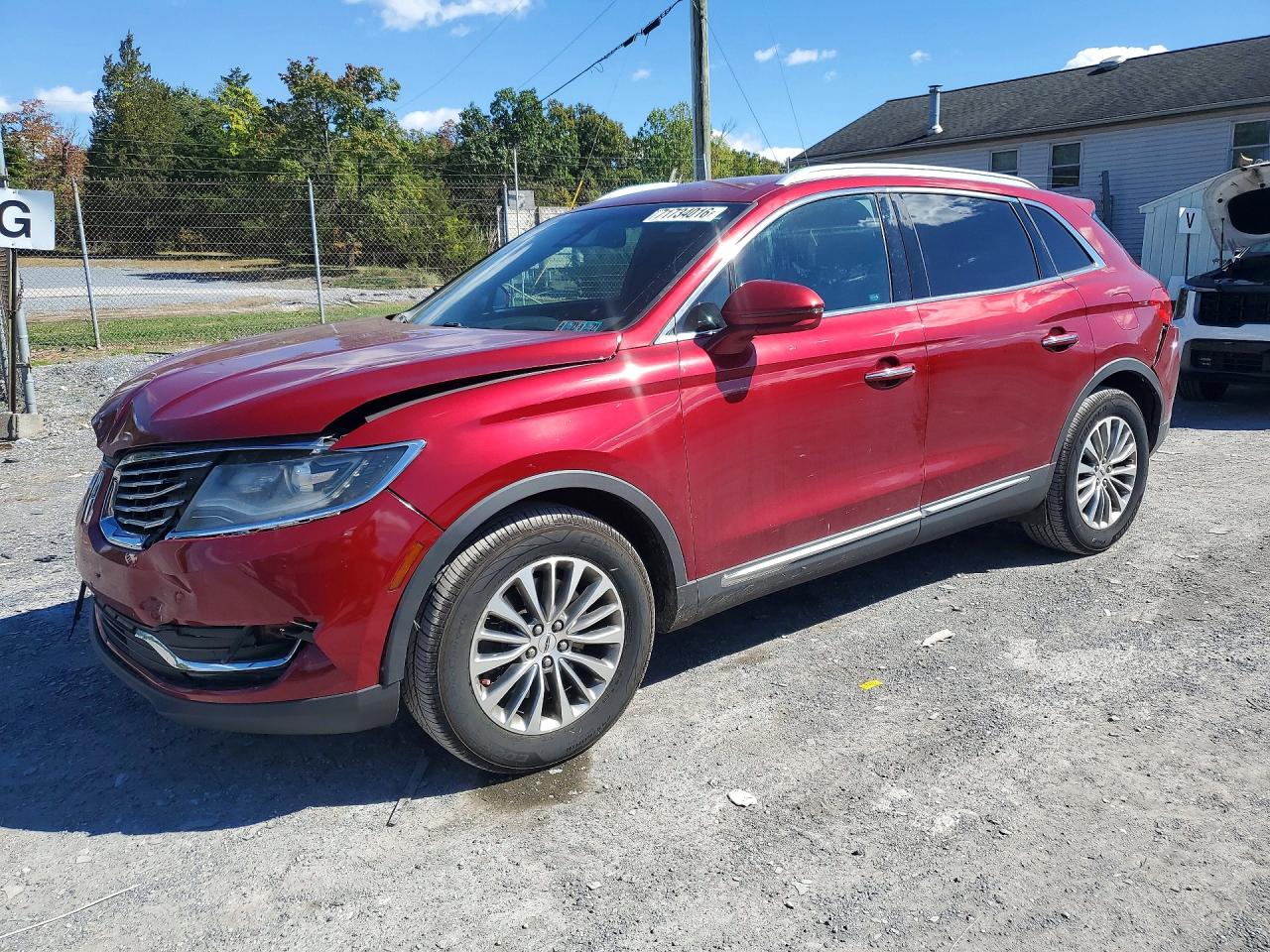2016 LINCOLN MKX SELECT | 2LMTJ8KR5GBL35624 | UPCARS