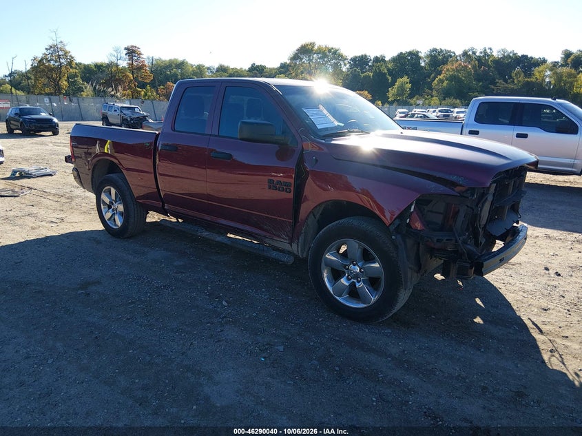 2018 RAM 1500 EXPRESS QUAD CAB 4X4 6'4 BOX | 1C6RR7FG2JS326888 | UPCARS