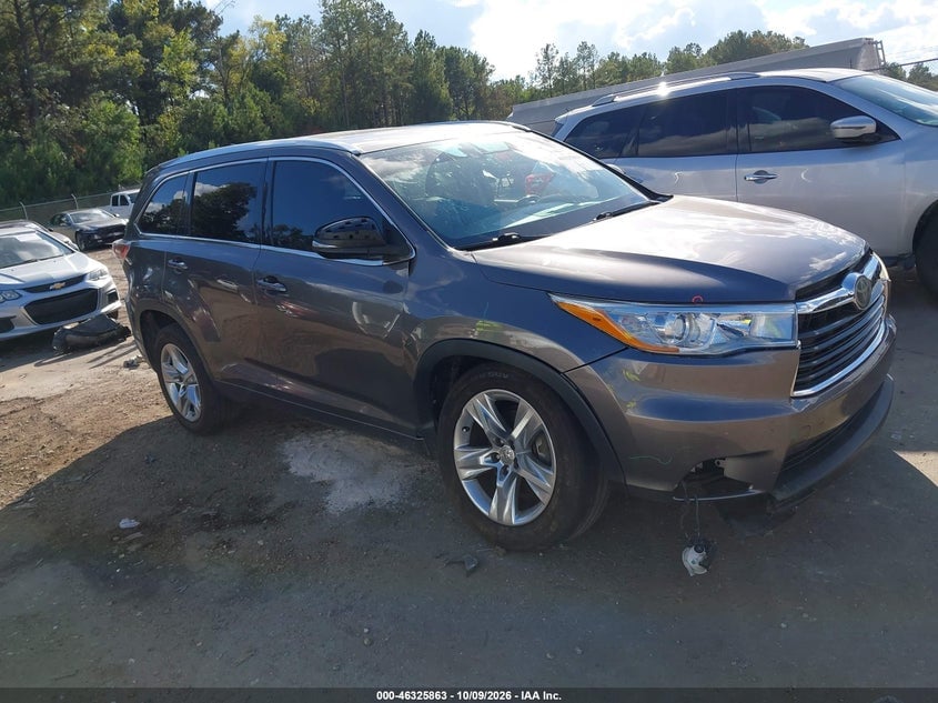 2015 TOYOTA HIGHLANDER LIMITED V6 | 5TDYKRFH1FS102623 | UPCARS