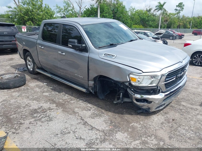 2021 RAM 1500 BIG HORN  4X2 5'7 BOX | 1C6RREFT9MN647153 | UPCARS
