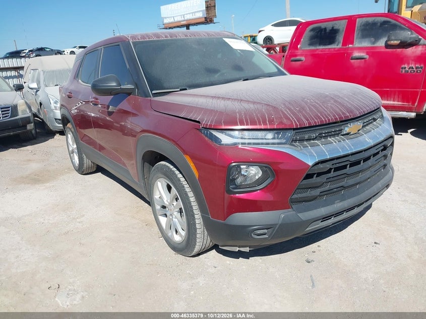 2022 CHEVROLET TRAILBLAZER FWD LS | KL79MMS20NB133447 | UPCARS