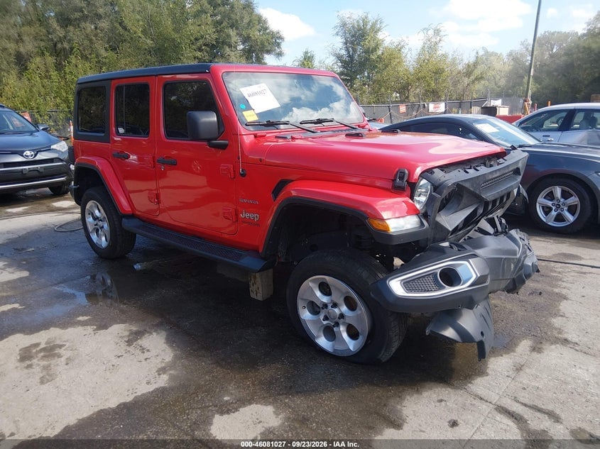 2020 JEEP WRANGLER UNLIMITED SAHARA 4X4 | 1C4HJXEN8LW214328 | UPCARS
