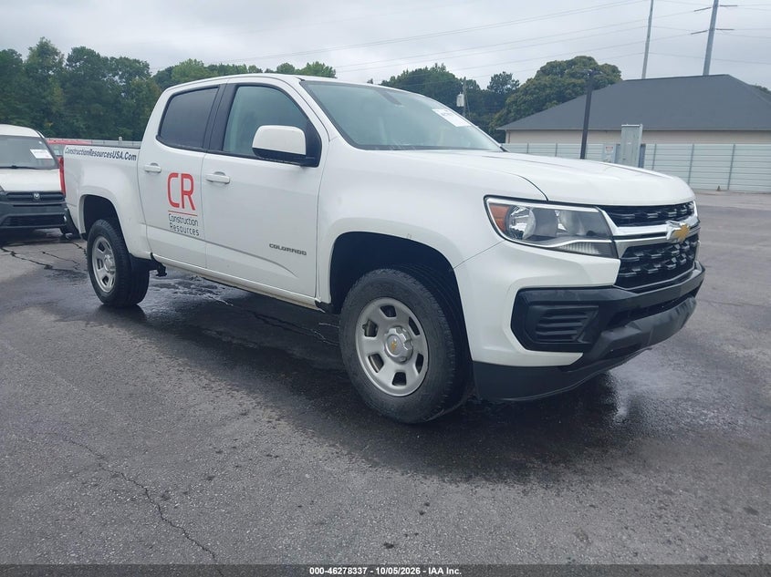 2022 CHEVROLET COLORADO 2WD  SHORT BOX WT | 1GCGSBEN0N1182793 | UPCARS