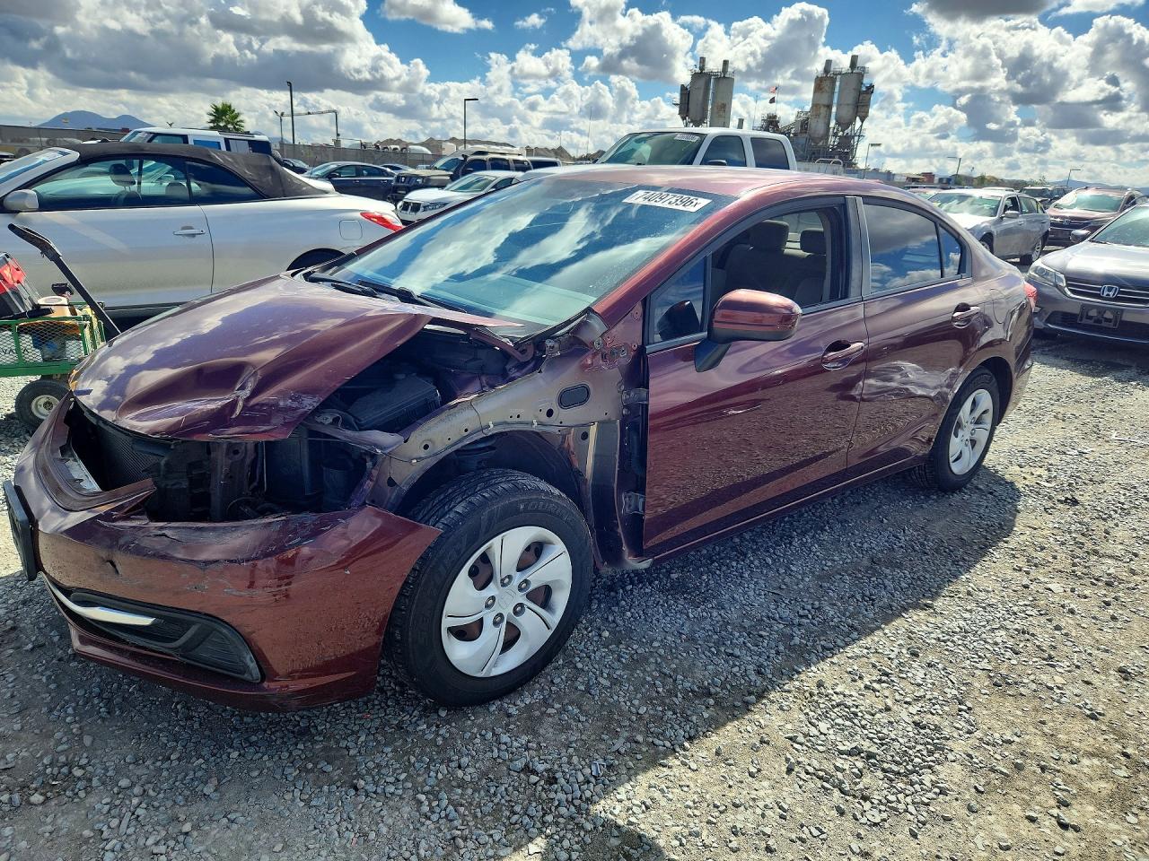 2014 HONDA CIVIC LX | 19XFB2F58EE262110 | UPCARS