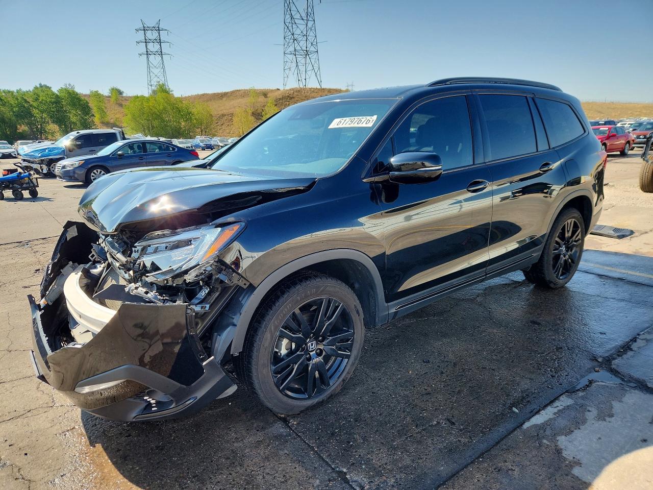 2022 HONDA PILOT BLACK | 5FNYF6H76NB023636 | UPCARS