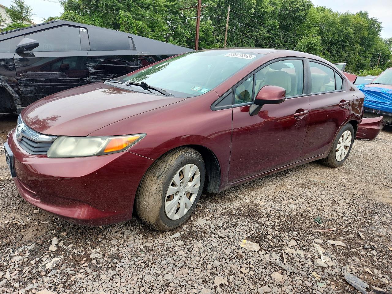 2012 HONDA CIVIC LX | 19XFB2F52CE342726 | UPCARS