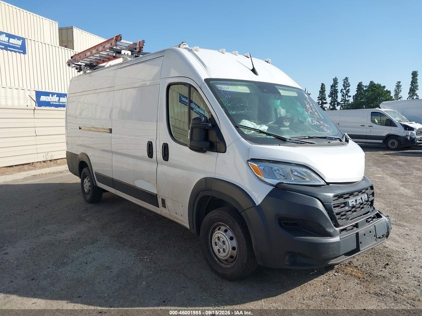2023 RAM PROMASTER 3500 CARGO VAN HIGH ROOF 159 WB EXT | 3C6MRVJG7PE526182 | UPCARS