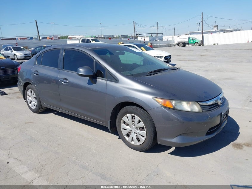 2012 HONDA CIVIC LX | 19XFB2F57CE321791 | UPCARS