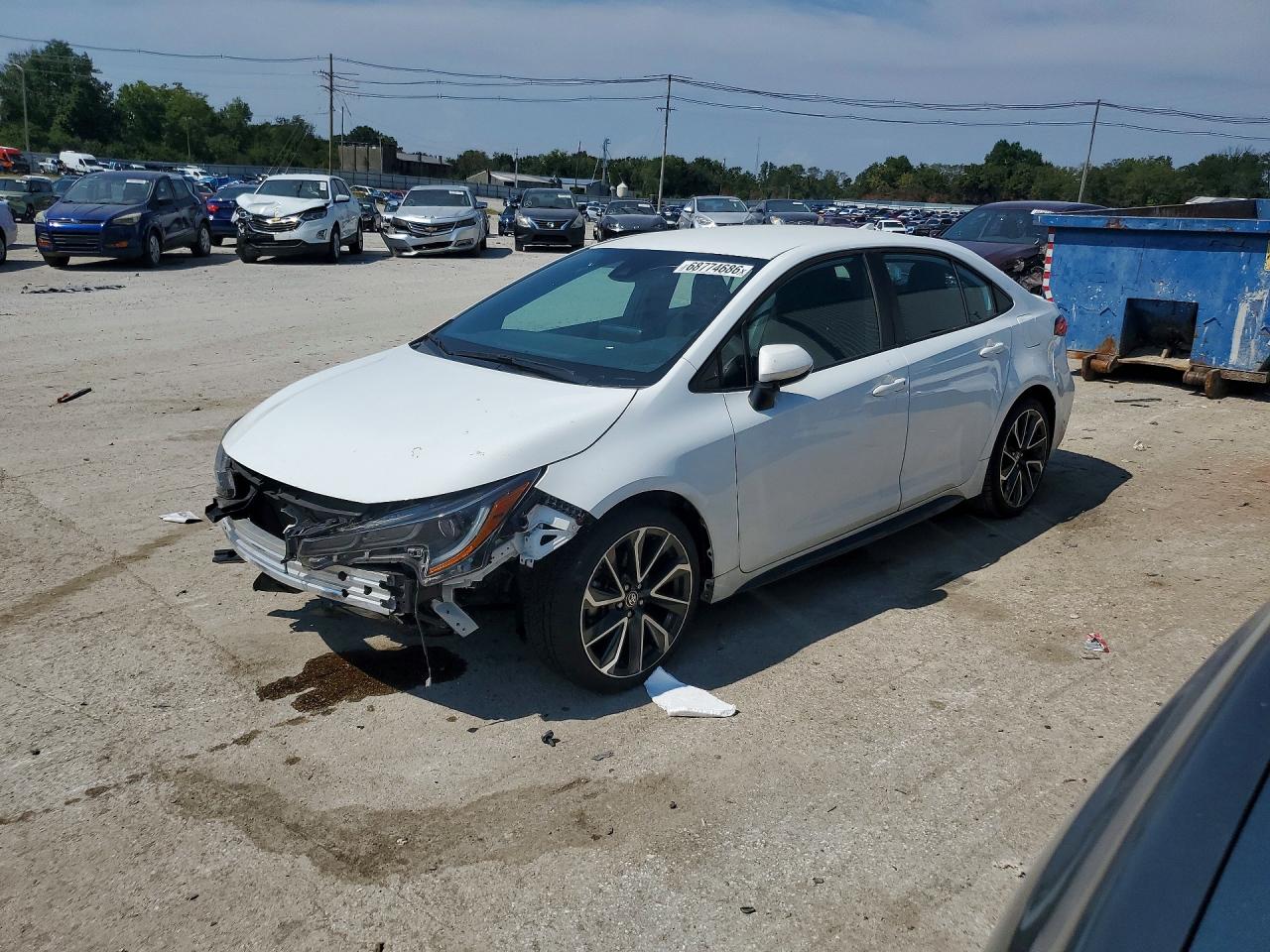 2022 TOYOTA COROLLA SE | 5YFS4MCE4NP121705 | UPCARS