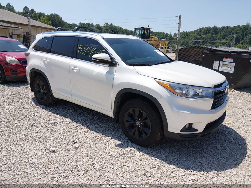 2016 TOYOTA HIGHLANDER XLE V6 | 5TDJKRFH3GS327547 | UPCARS