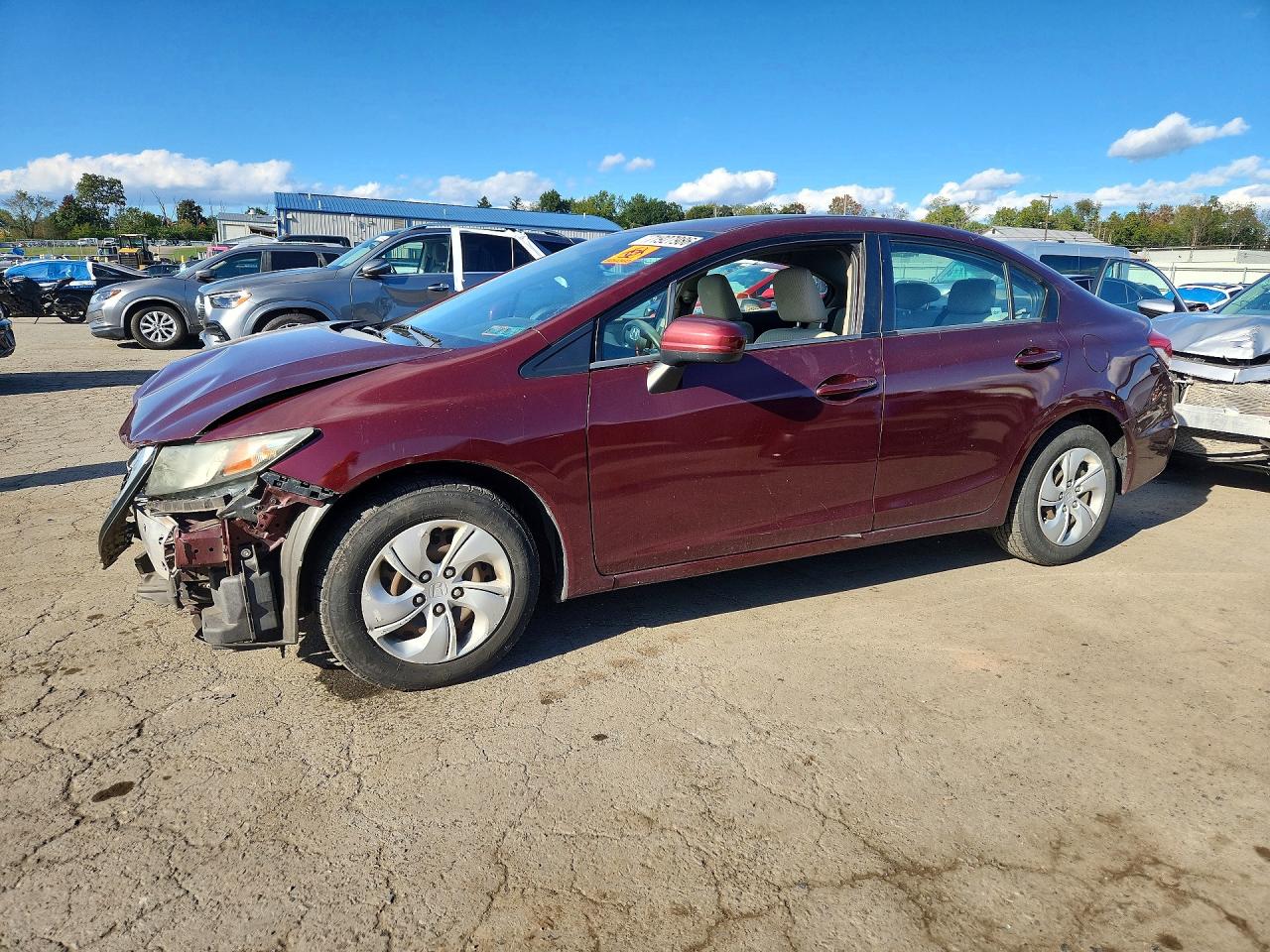 2014 HONDA CIVIC LX | 19XFB2F52EE221116 | UPCARS