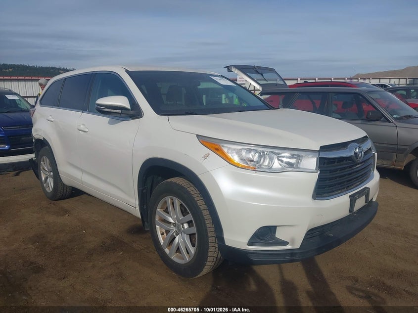 2014 TOYOTA HIGHLANDER LE V6 | 5TDBKRFH3ES006142 | UPCARS
