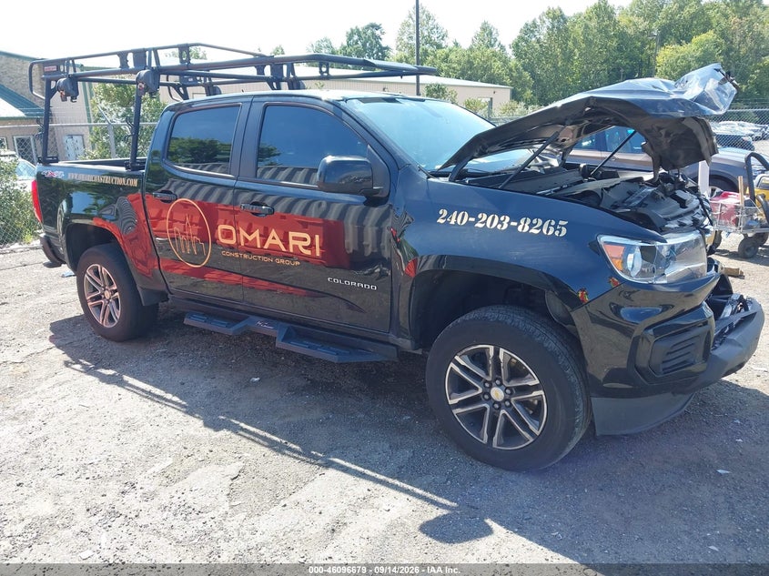 2022 CHEVROLET COLORADO 4WD  SHORT BOX WT | 1GCGTBEN8N1150963 | UPCARS