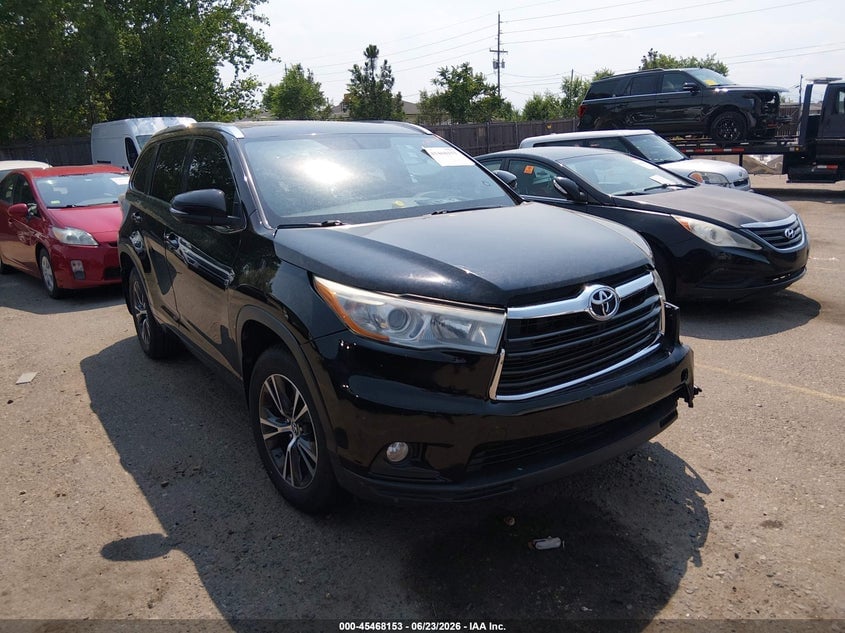 2016 TOYOTA HIGHLANDER XLE V6 | 5TDJKRFH0GS279781 | UPCARS