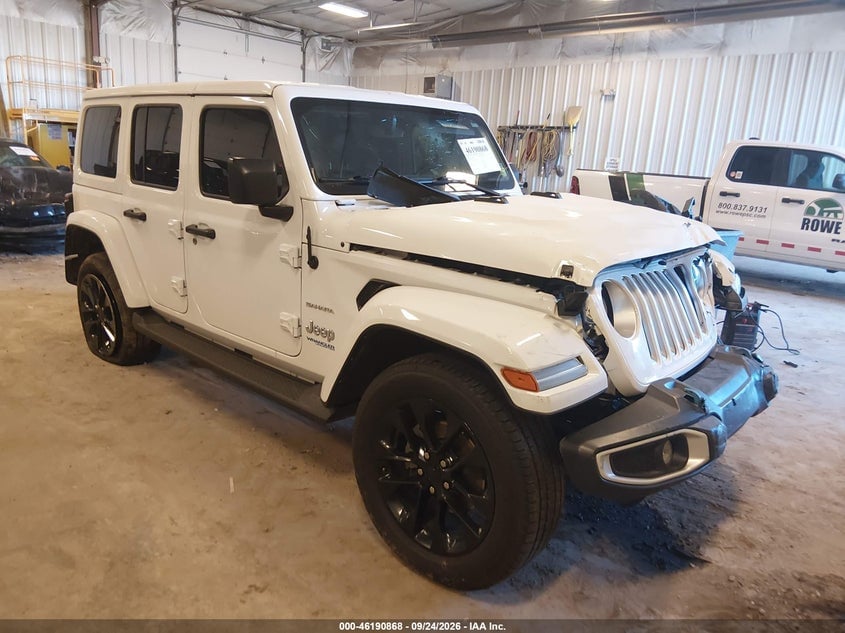 2022 JEEP WRANGLER 4XE UNLIMITED SAHARA 4X4 | 1C4JJXP67NW271131 | UPCARS