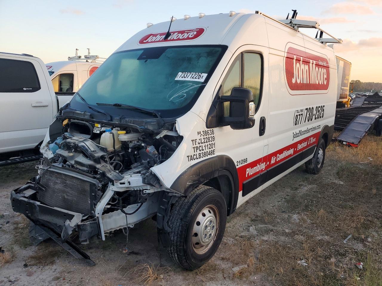 2023 RAM PROMASTER 2500 HIGH | 3C6LRVDG9PE541869 | UPCARS