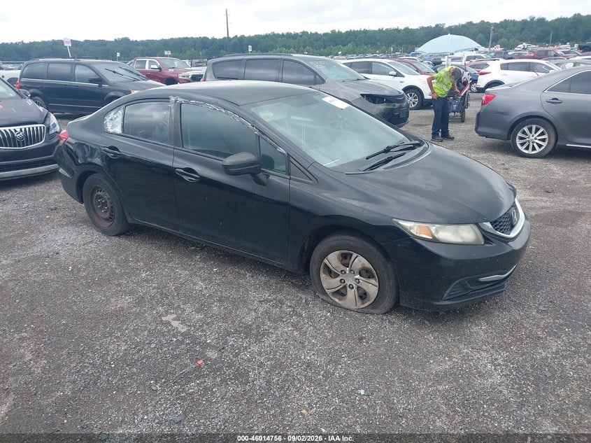 2014 HONDA CIVIC LX | 2HGFB2F59EH509088 | UPCARS
