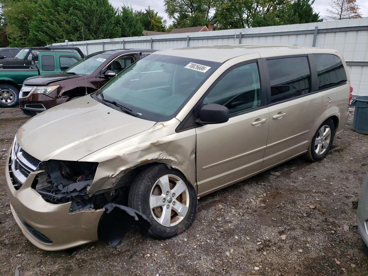 2013 DODGE CARAVAN SE | 2C4RDGBG1DR600925 | UPCARS