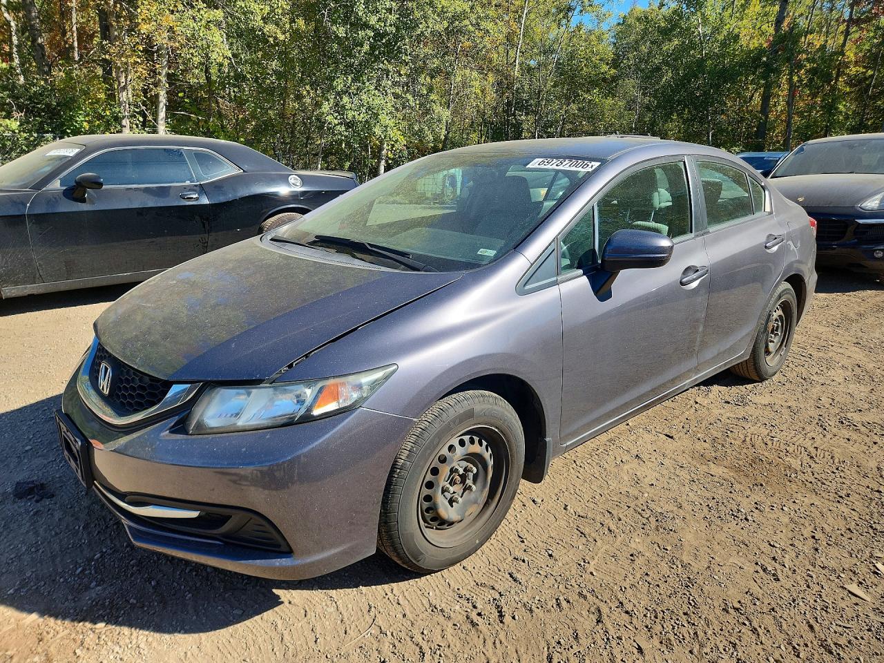2014 HONDA CIVIC LX | 2HGFB2F45EH007881 | UPCARS