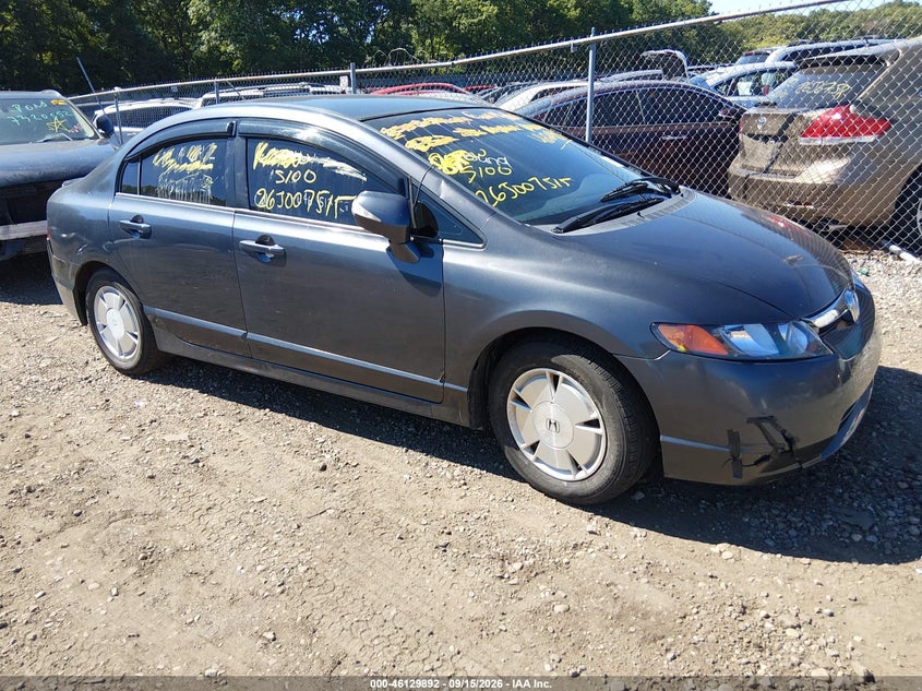 2008 HONDA CIVIC HYBRID | JHMFA36218S008656 | UPCARS