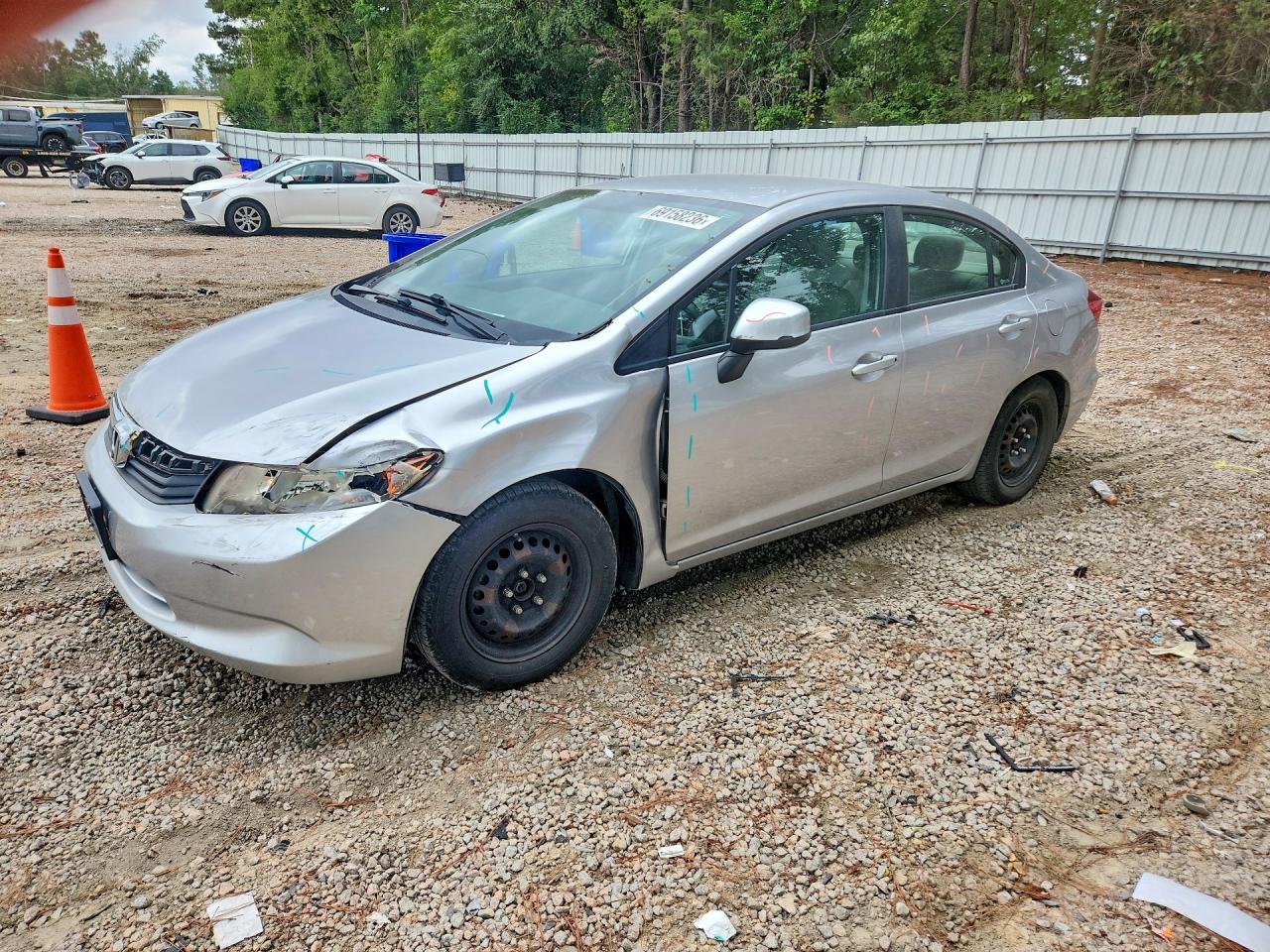 2012 HONDA CIVIC LX | 19XFB2F53CE095278 | UPCARS