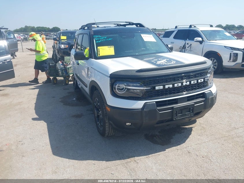 2025 FORD BRONCO SPORT OUTER BANKS | 3FMCR9CN0SRE35436 | UPCARS