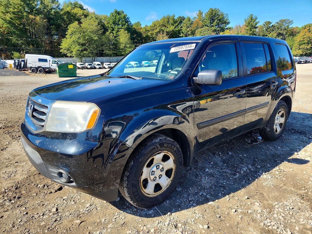 2012 HONDA PILOT LX | 5FNYF4H2XCB073588 | UPCARS