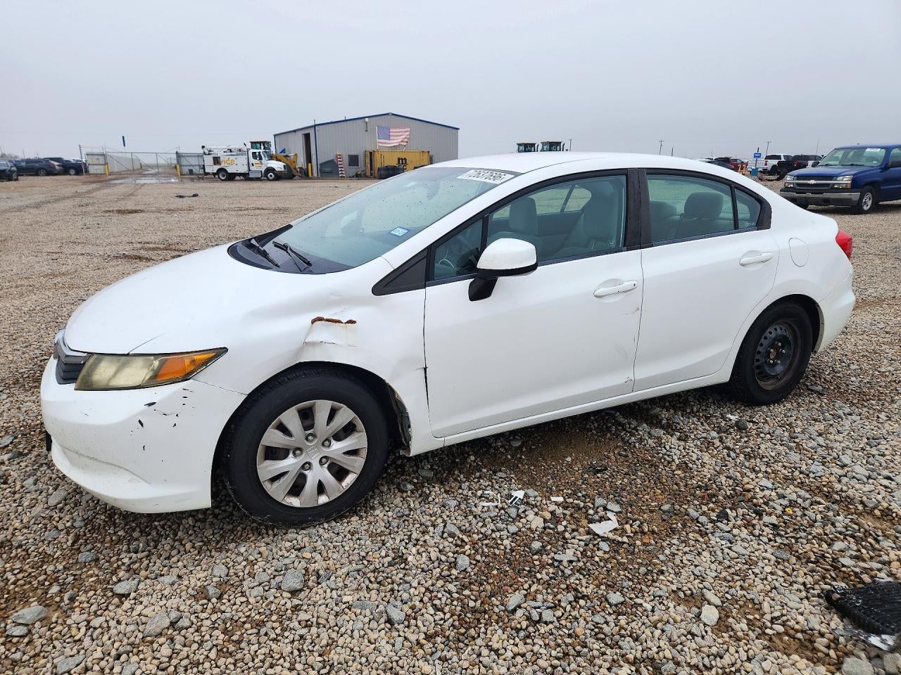 2012 HONDA CIVIC LX | 2HGFB2F57CH570906 | UPCARS
