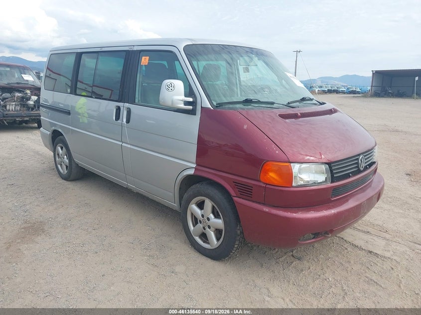 2002 VOLKSWAGEN EUROVAN GLS | WV2KB47012H045938 | UPCARS