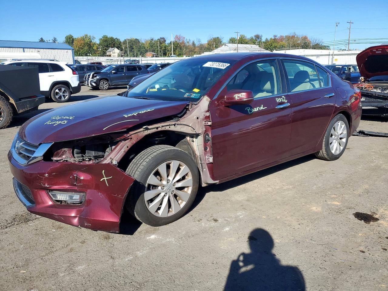 2013 HONDA ACCORD EXL | 1HGCR2F8XDA051602 | UPCARS
