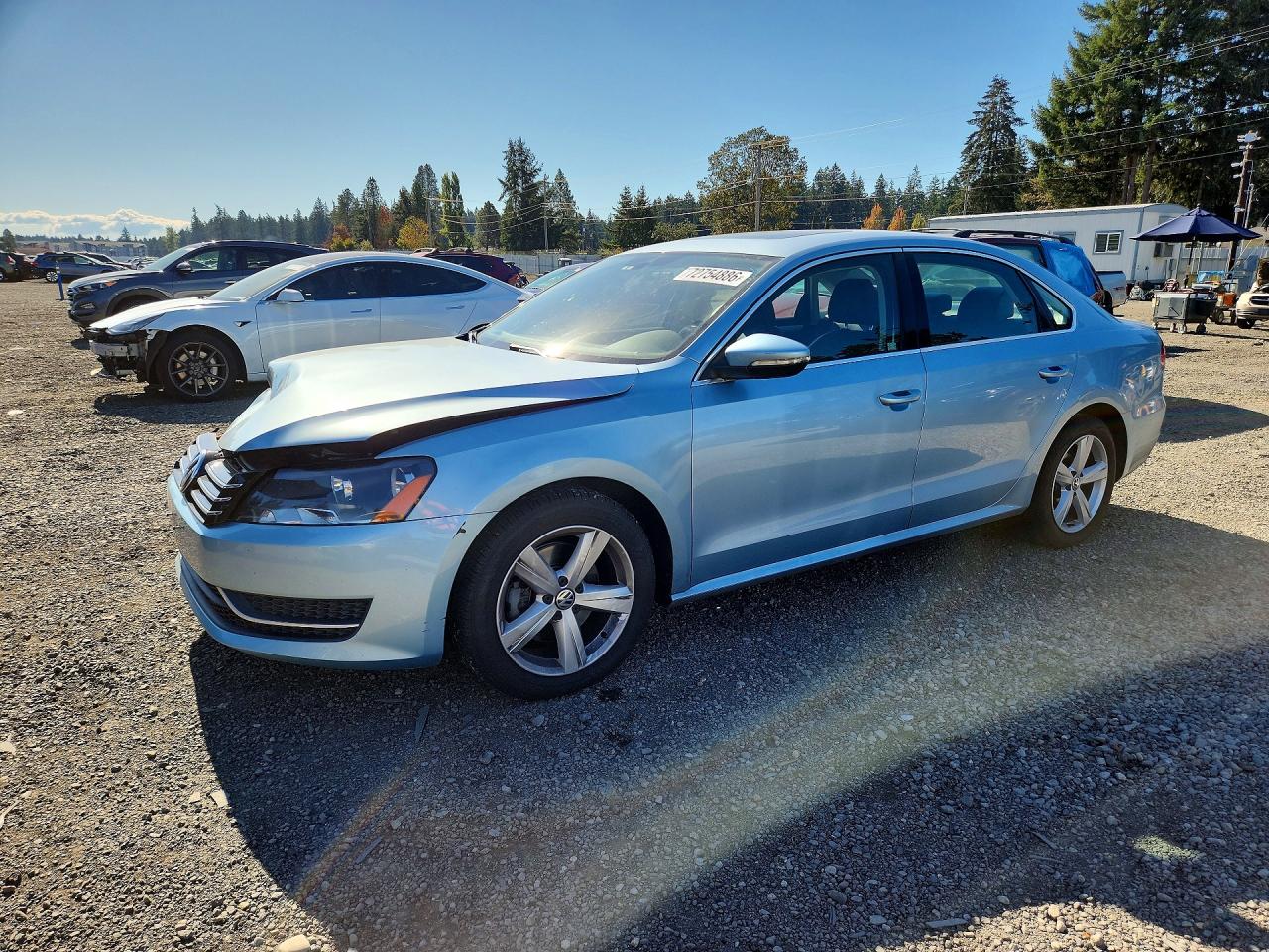 2012 VOLKSWAGEN PASSAT SE | 1VWBP7A3XCC061457 | UPCARS