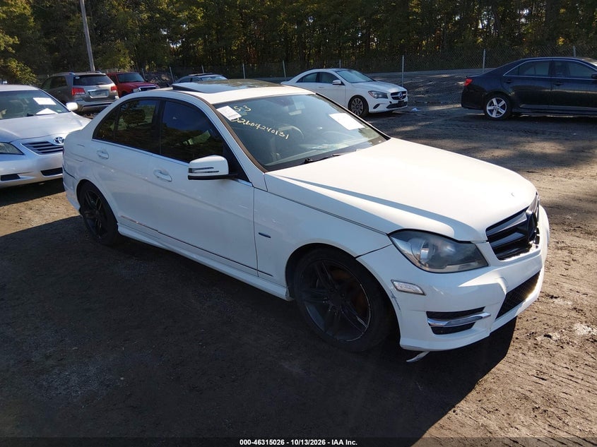 2012 MERCEDES-BENZ C 250 SPORT | WDDGF4HB3CA638435 | UPCARS