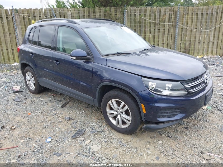 2016 VOLKSWAGEN TIGUAN S | WVGBV7AX9GW603739 | UPCARS